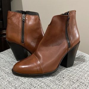 Leather booties size 6